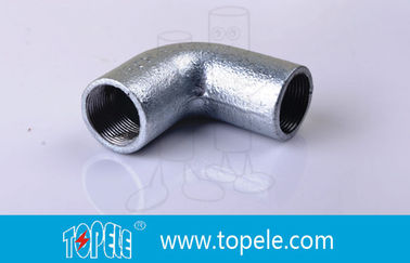 BS4568 Phụng cắm ống dẫn 25mm Xếp xẻ sắt Solid Cánh tay, 90 độ ống cong