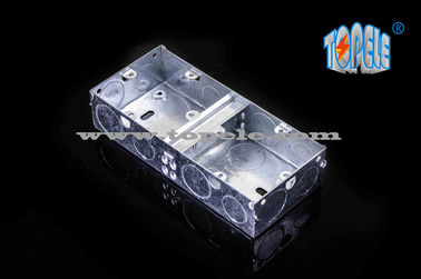 2- Gang British Standard Metal Electrical Conduit Box với PVC, Conduit Switch Box