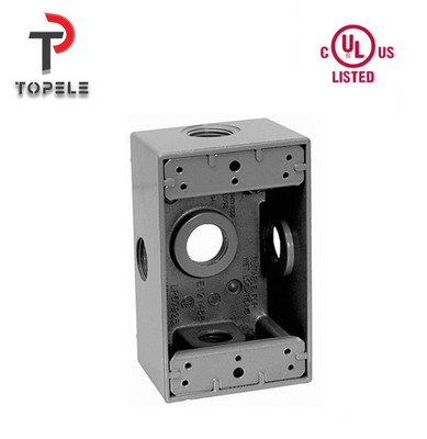 UL Danh sách chống thời tiết hộp điện nhôm một ổ cắm