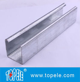 Kênh thông thường41x25mm, 41x35mm Sản xuất trước được kẽm lỗ Kênh thông thường / khe cắm Strut Channel Steel Unistrut Channel